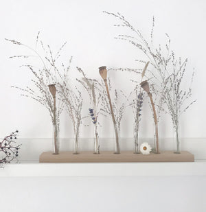 Blumenwiese für Trockenblumen. sieben Gläser. von vnf-handmade, natürlich dekorieren