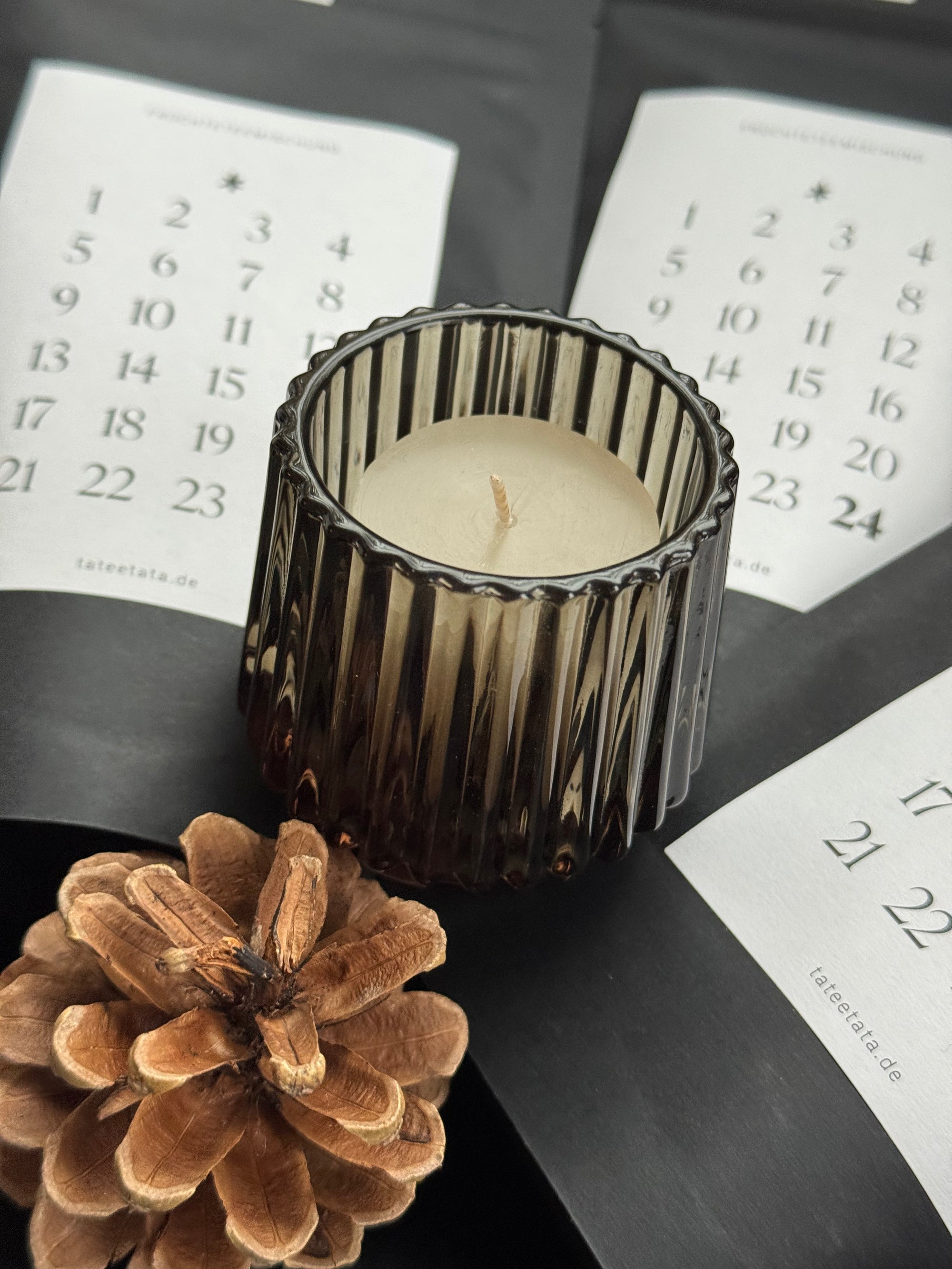 Teelichthalter mit "Votive" Kerze