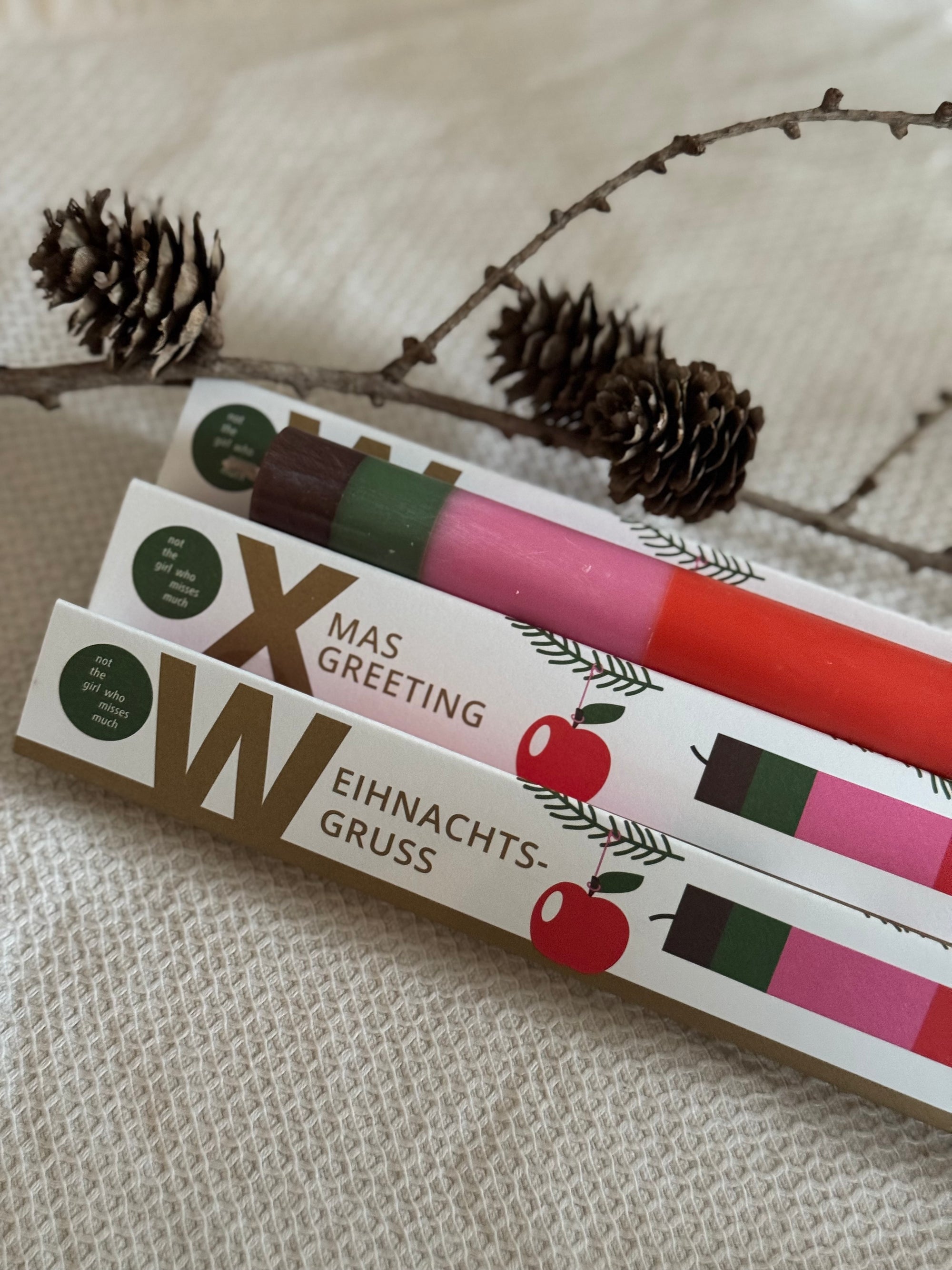 Weihnachtsgruß Kerze