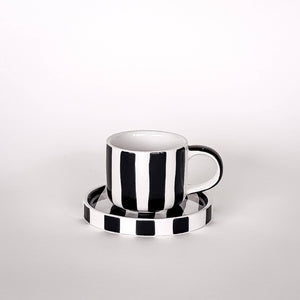 Espresso Tasse "Black Stripes"