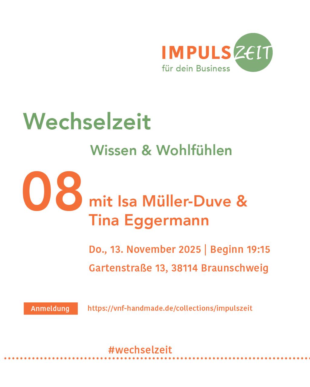 IMPULSZEIT "Wechselzeit" / 13. November 2025