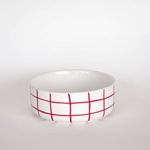 Bowl/ Schale "Grid Green & Red"