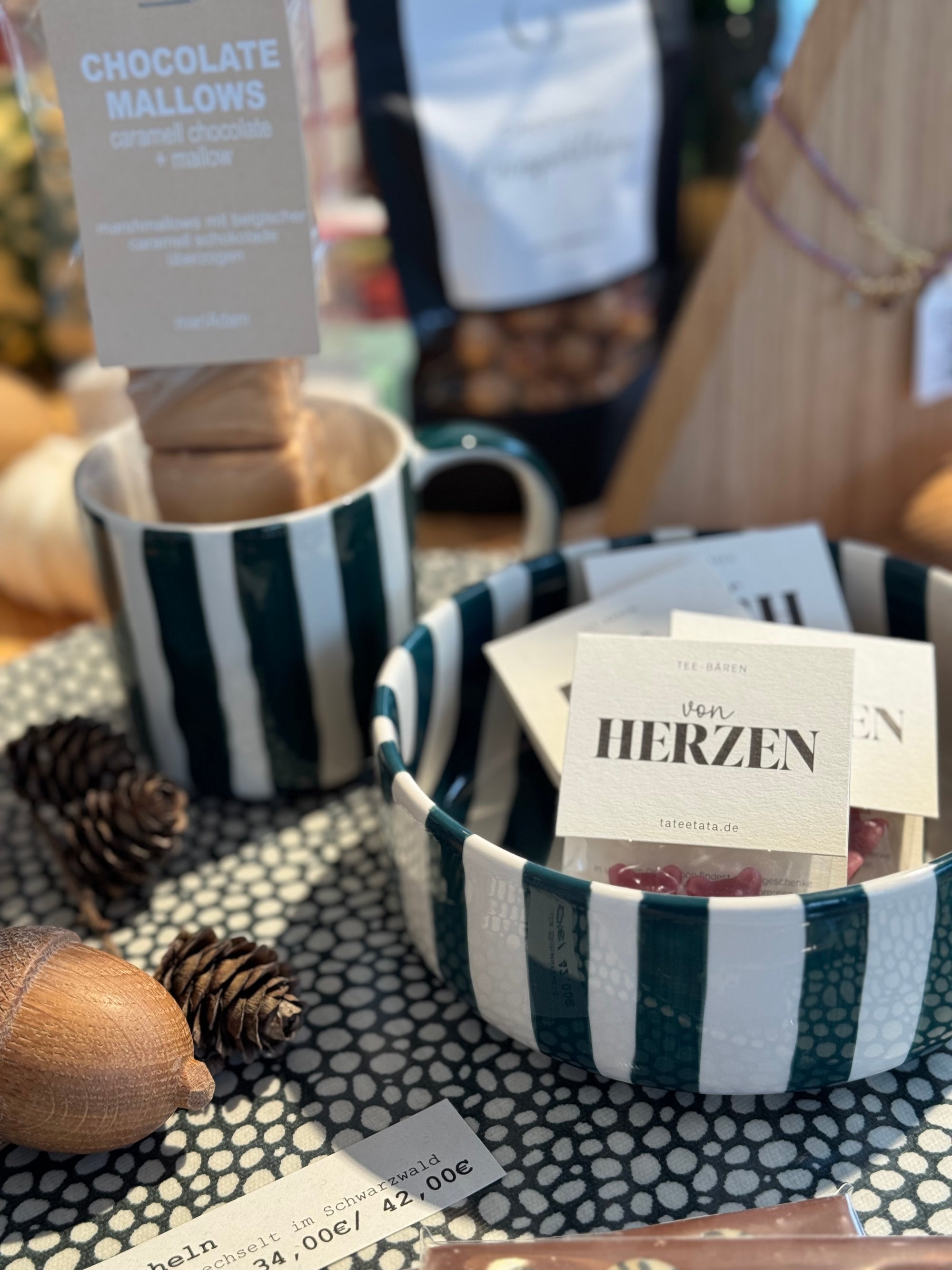 Bowl/ Schale „Green Stripes"