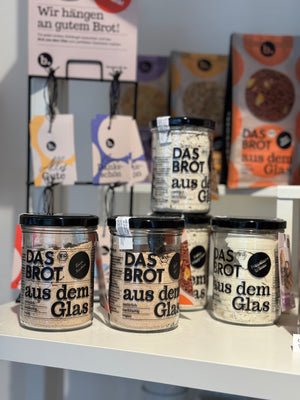 Bio-Brotbackmischung im Glas / 3 Sorten