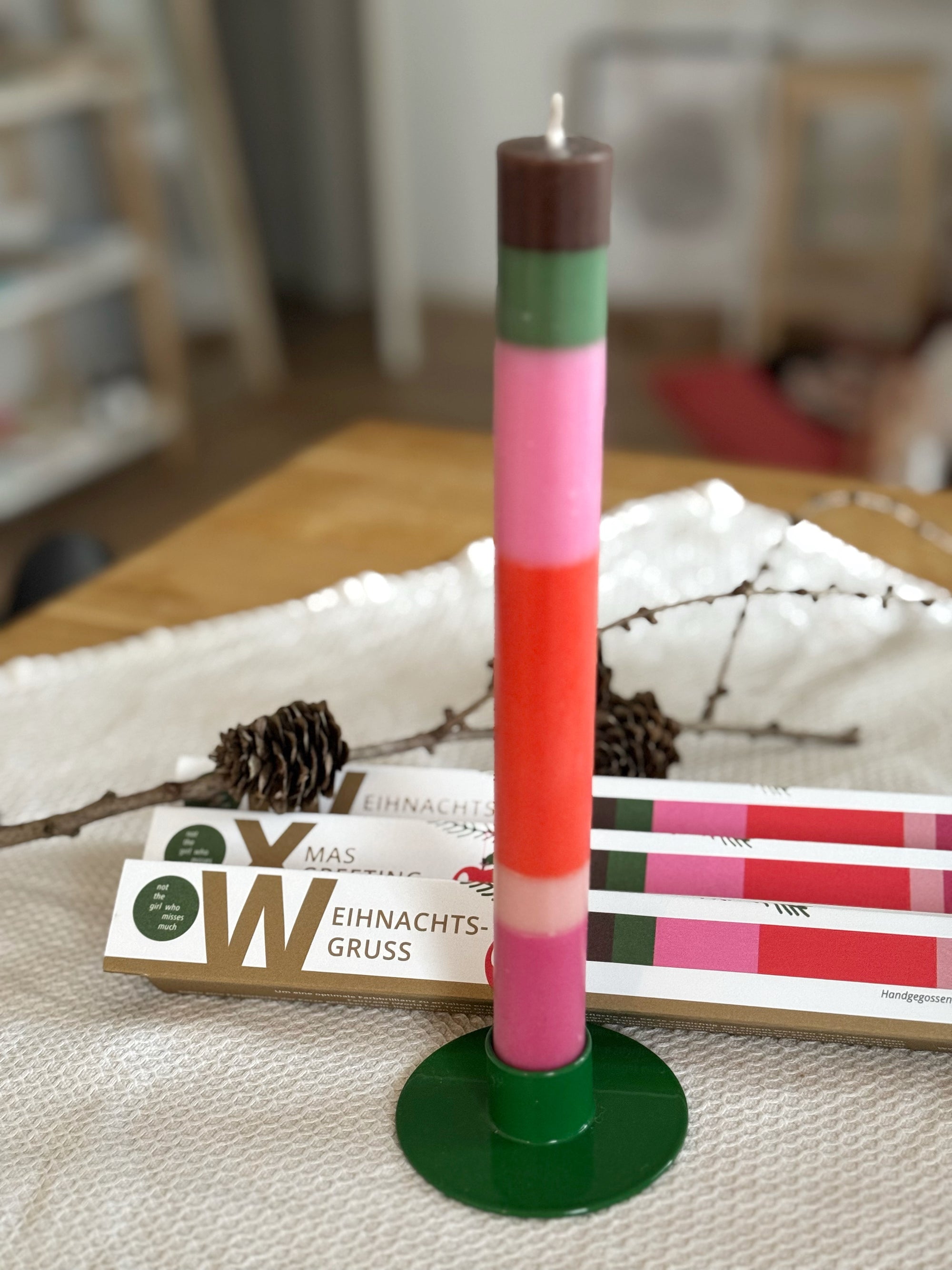 Weihnachtsgruß Kerze