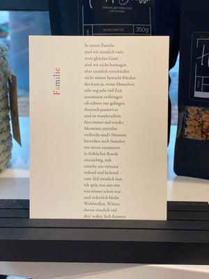 Schwarzer Fotohalter mit Text karte 