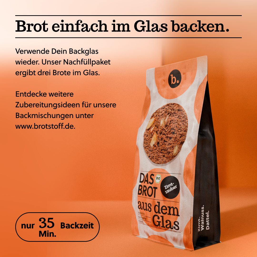 Nachfüller Bio-Brotbackmischung / 3 Sorten