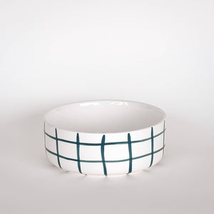 Bowl/ Schale "Grid Green & Red"