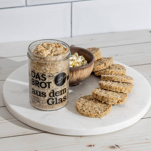 Bio-Brotbackmischung im Glas / 3 Sorten