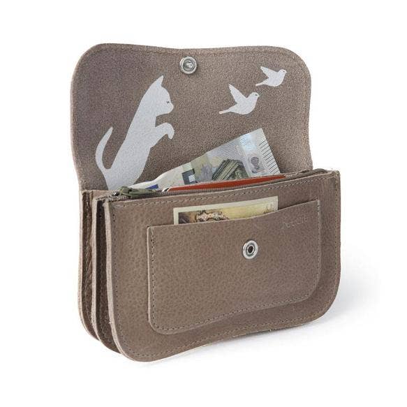 zwei Portemonnaies von keecie in rosa und braun