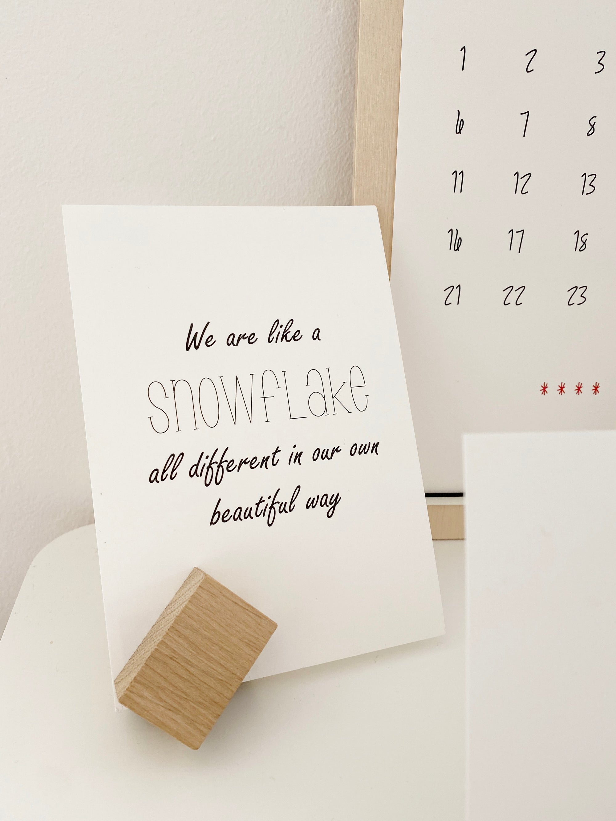 Postkarte "snowflakes"