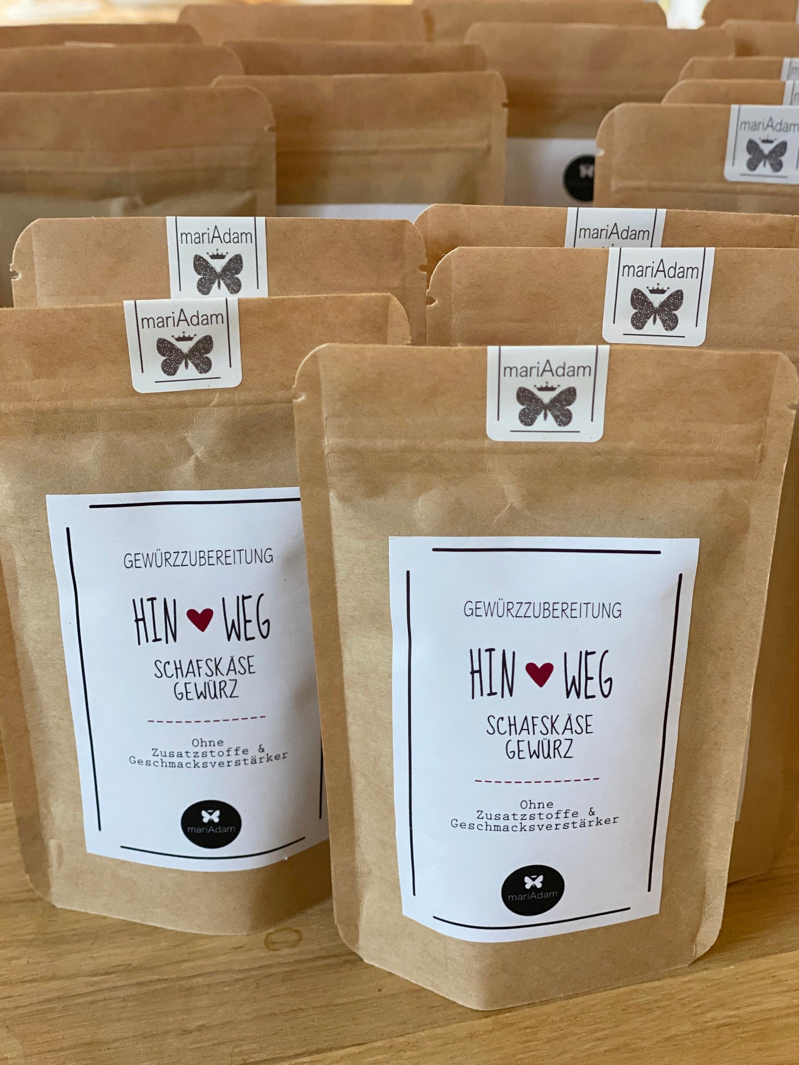 Schafskäsewewürztüten als Mitbringsel