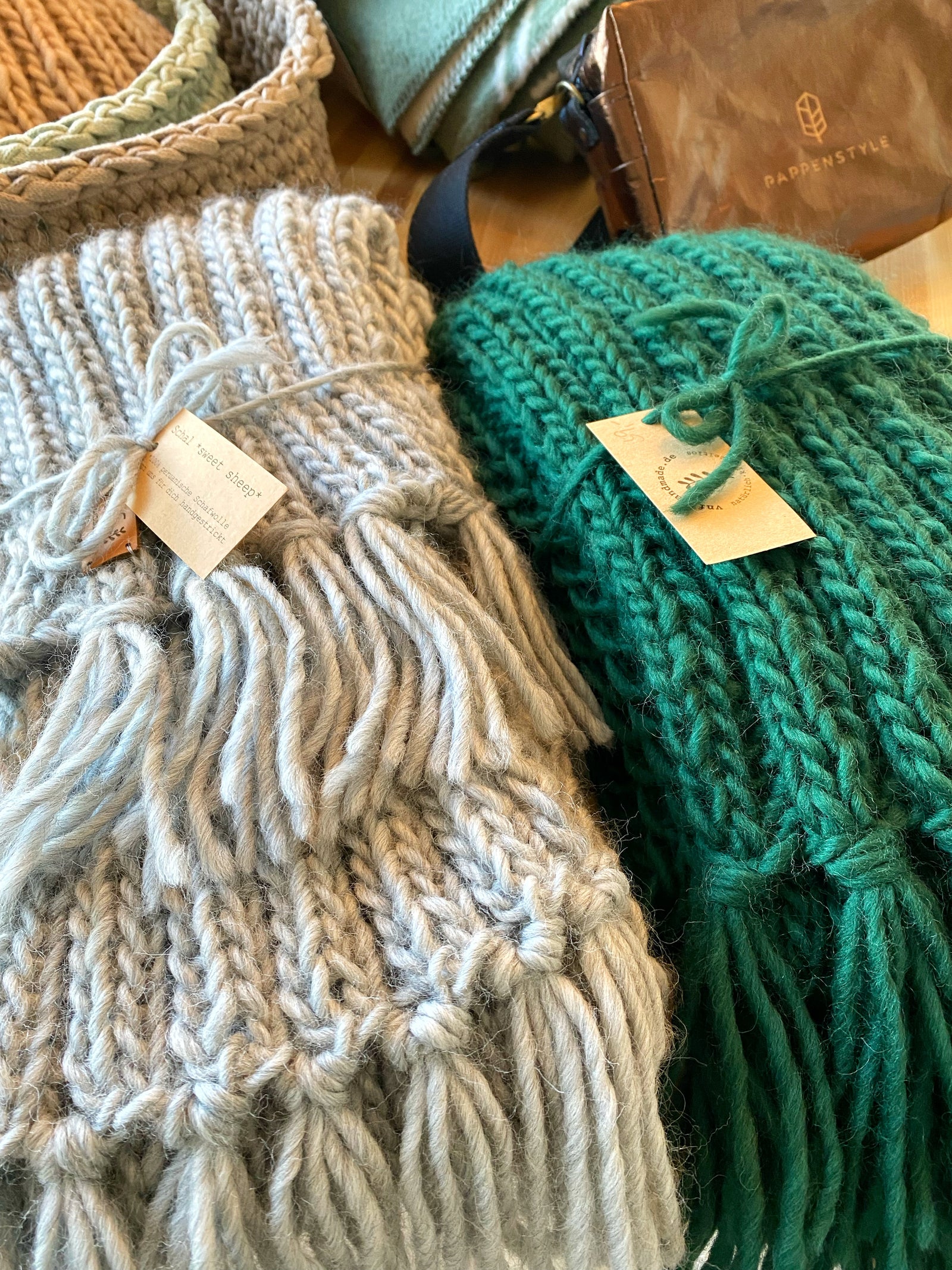 Schal - extra lang & handgestrickt