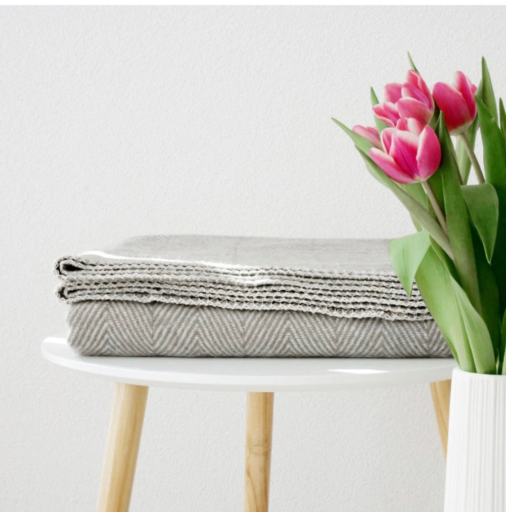 Decke "Finn" aus 100% Biobaumwolle