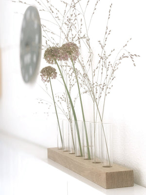 Blumenwiese mit sieben Glasröhrchen von vnf-handmade, natürlich dekorieren