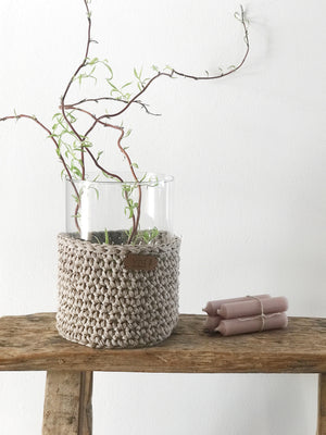 Vase / Windlicht  *recycled cotton*